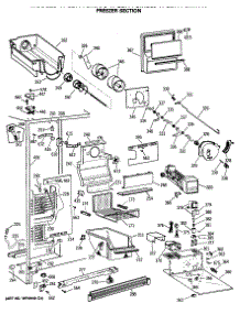 03 - Freezer Section parts for Ge Refrigerator TFG27PFSMAA from AppliancePartsPros.com