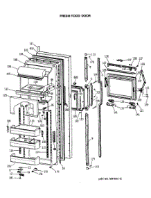 02 - Fresh Food Door parts for Ge Refrigerator TFG27ZFSCWH from AppliancePartsPros.com