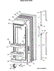 02 - Fresh Food Door parts for Ge Refrigerator TFG27PRSCWW from AppliancePartsPros.com