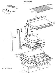 04 - Shelf Parts parts for Ge Refrigerator TBX21GATNRAD from AppliancePartsPros.com
