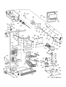 03 - Freezer Section parts for Ge Refrigerator TPX21BRXDWW from AppliancePartsPros.com