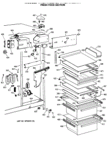 04 - Fresh Food Section parts for Ge Refrigerator TFX24VRSBAD from AppliancePartsPros.com