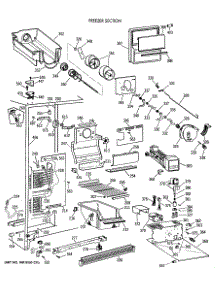 03 - Freezer Section parts for Ge Refrigerator TFK27ZRTCAA from AppliancePartsPros.com