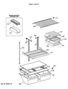 04 - Shelf Parts parts for Ge Refrigerator TBH18DATERAD from AppliancePartsPros.com