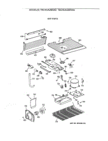03 - Unit Parts parts for Ge Refrigerator TBG16JAZBRAD from AppliancePartsPros.com