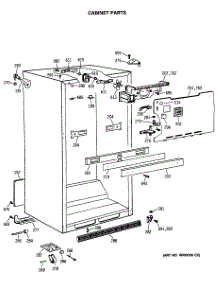 03 - Cabinet Parts parts for Ge Refrigerator TBX18GATHRAD from AppliancePartsPros.com