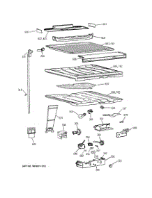 05 - Compartment Separator Parts parts for Ge Refrigerator TBG18JAXSRWW from AppliancePartsPros.com