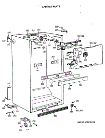 03 - Cabinet Parts parts for Ge Refrigerator TBE18DASMRAD from AppliancePartsPros.com