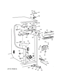 04 - Fresh Food Section parts for Ge Refrigerator TPX21BRBCWW from AppliancePartsPros.com