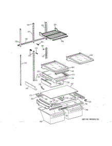 05 - Shelf Parts parts for Ge Refrigerator TBX22PCXFRAA from AppliancePartsPros.com