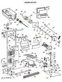 02 - Freezer Section parts for Ge Refrigerator TFH22JRSMAD from AppliancePartsPros.com
