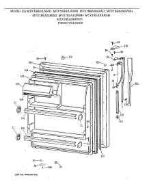 02 - Fresh Food Door parts for Ge Refrigerator MTX18BAXKRAD from AppliancePartsPros.com