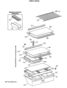 04 - Shelf Parts parts for Ge Refrigerator MTX18GISQRAD from AppliancePartsPros.com