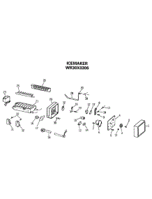07 - Icemaker parts for Ge Refrigerator MTX18GISQRAD from AppliancePartsPros.com