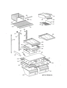 04 - Shelf Parts parts for Ge Refrigerator TBK22PAXKRAA from AppliancePartsPros.com