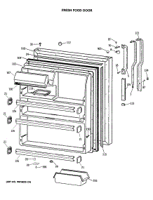 02 - Fresh Food Door parts for Ge Refrigerator TBH21DASRRAD from AppliancePartsPros.com