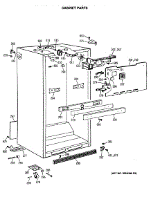 03 - Cabinet Parts parts for Ge Refrigerator TBH21DASRRAD from AppliancePartsPros.com
