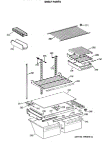 04 - Shelf Parts parts for Ge Refrigerator TBH21DASRRAD from AppliancePartsPros.com
