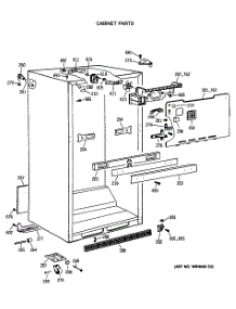 03 - Cabinet Parts parts for Ge Refrigerator TBX25JASLRAD from AppliancePartsPros.com