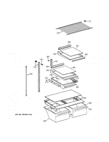 04 - Shelf Parts parts for Ge Refrigerator TBX18CIXJRWW from AppliancePartsPros.com
