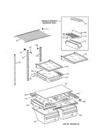 04 - Shelf Parts parts for Ge Refrigerator TBX18JIBBRAA from AppliancePartsPros.com