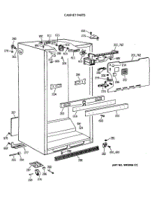 03 - Cabinet Parts parts for Ge Refrigerator TBE18JASTRWH from AppliancePartsPros.com