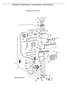 04 - Fresh Food Section parts for Ge Refrigerator TFX27PRXCWW from AppliancePartsPros.com