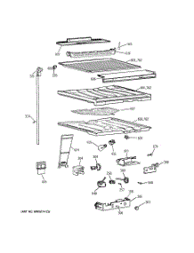 05 - Compartment Separator Parts parts for Ge Refrigerator TBE22PASSRAA from AppliancePartsPros.com