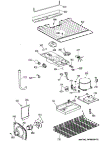 03 - Section3 parts for Ge Refrigerator TBX14MASJRAD from AppliancePartsPros.com