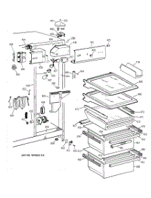 03 - Fresh Food Section parts for Ge Refrigerator TFX22ZRXDAA from AppliancePartsPros.com