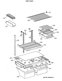 04 - Shelf Parts parts for Ge Refrigerator TBT21DATERWH from AppliancePartsPros.com