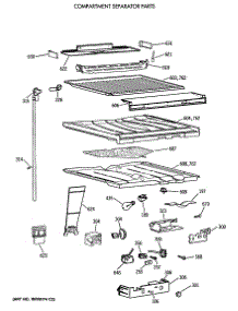 05 - Compartment Separator Parts parts for Ge Refrigerator TBT21DATERWH from AppliancePartsPros.com