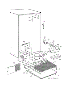 07 - Unit Parts parts for Ge Refrigerator TFK28PFZAWW from AppliancePartsPros.com