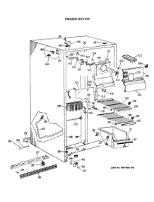 02 - Freezer Section parts for Ge Refrigerator TFX22ZRAWH from AppliancePartsPros.com