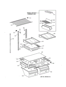 04 - Shelf Parts parts for Ge Refrigerator TBX21JAZBRWW from AppliancePartsPros.com