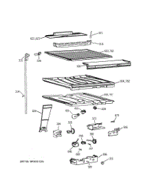 05 - Compartment Separator Parts parts for Ge Refrigerator TBX21JAZBRWW from AppliancePartsPros.com