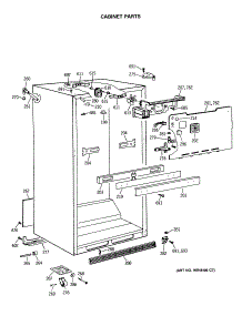 03 - Cabinet Parts parts for Ge Refrigerator TBE21JASTRWH from AppliancePartsPros.com