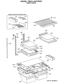 04 - Shelf Parts parts for Ge Refrigerator TBE21JASTRWH from AppliancePartsPros.com