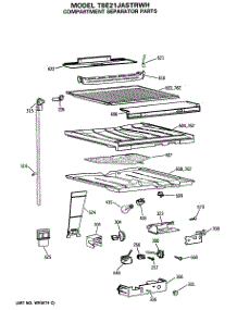 05 - Compartment Separator Parts parts for Ge Refrigerator TBE21JASTRWH from AppliancePartsPros.com