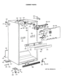 03 - Cabinet Parts parts for Ge Refrigerator TBE18JASSRWH from AppliancePartsPros.com
