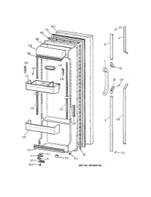 02 - Fresh Food Door parts for Ge Refrigerator TFZ22PRYDWW from AppliancePartsPros.com