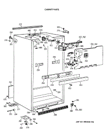 03 - Cabinet Parts parts for Ge Refrigerator MTG18EAXDRWH from AppliancePartsPros.com
