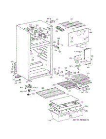 02 - Cabinet parts for Ge Refrigerator TBG16DACCRWW from AppliancePartsPros.com