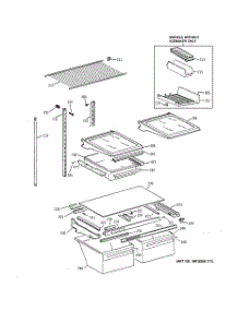04 - Shelf Parts parts for Ge Refrigerator TBX19ZAZCRAA from AppliancePartsPros.com