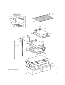 04 - Shelf Parts parts for Ge Refrigerator TBT18JAXYRWW from AppliancePartsPros.com