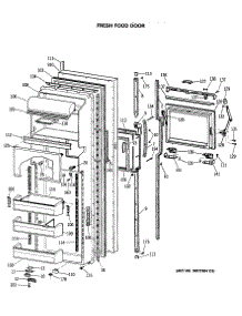 02 - Fresh Food Door parts for Ge Refrigerator TFX24ZFSBAD from AppliancePartsPros.com