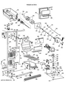 03 - Freezer Section parts for Ge Refrigerator TFK27ZFTCAD from AppliancePartsPros.com