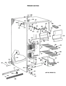 02 - Freezer Section parts for Ge Refrigerator MSX22GASMAD from AppliancePartsPros.com