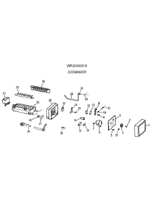 07 - Icemaker parts for Ge Refrigerator TBX18SIXBRWW from AppliancePartsPros.com