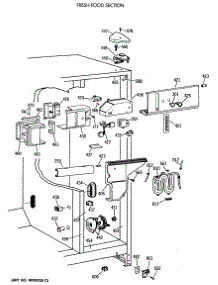 04 - Fresh Food Section parts for Ge Refrigerator TFK27ZFTCAD from AppliancePartsPros.com